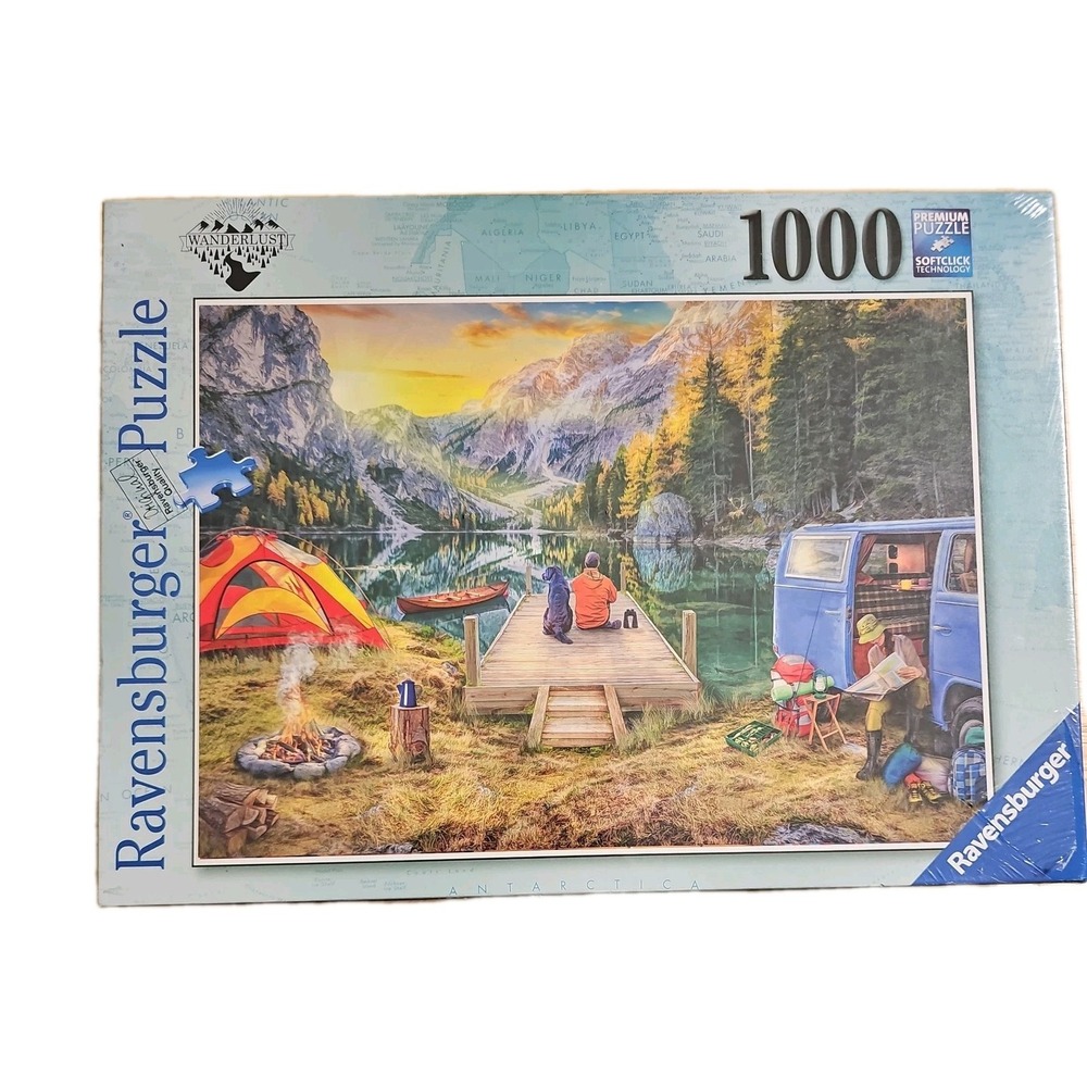 NEW SEALED Ravensburger "Calm Campsite: Wanderlust" 1000PC Jigsaw Puzzle Age 12+